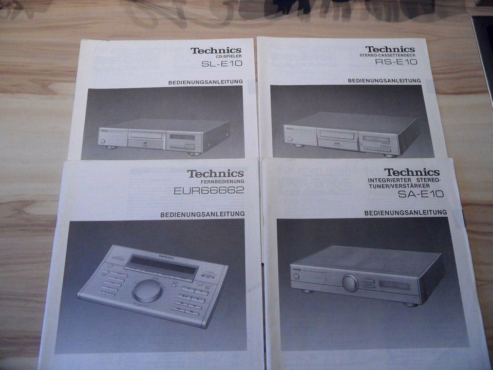 Technics 4x Original Bedienungsanleitungen in Immenstedt (bei Albersdorf)