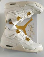 Nike Air Jordan 4 Retro Sail Metallic Gold Größe 42.5 AQ9129170 Baden-Württemberg - Adelmannsfelden Vorschau