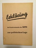 Erklärung des Parteivorstandes der KPD zur politischen Lage Nordrhein-Westfalen - Solingen Vorschau