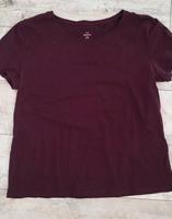Damen Basic T-Shirt Bordeaux M c&a Hessen - Bad Karlshafen Vorschau
