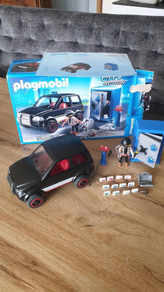 Playmobil 4059, Banküberfall mit Fluchtfahrzeug, vollständig in Lünen