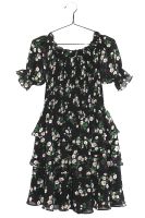 Ivivi Kleid Gr. M schwarz Rüschen Volants Sommerkleid mit Blumen Leipzig - Leipzig, Südvorstadt Vorschau