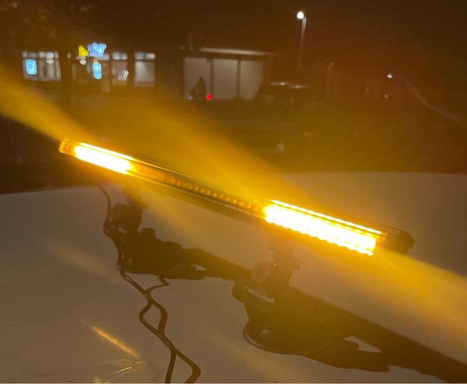 48LED Auto Blitzlicht Frontblitzer Warnleuchte Strobe Gelb NEU in Soltau