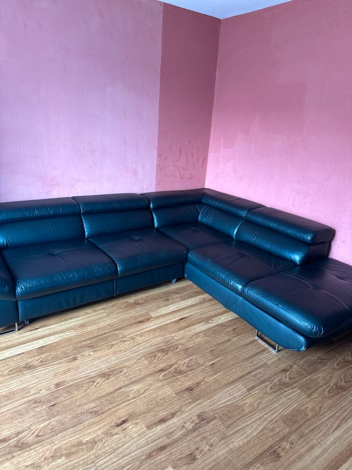 Segmüller Leder Couch zum verkaufen in Frankfurt am Main