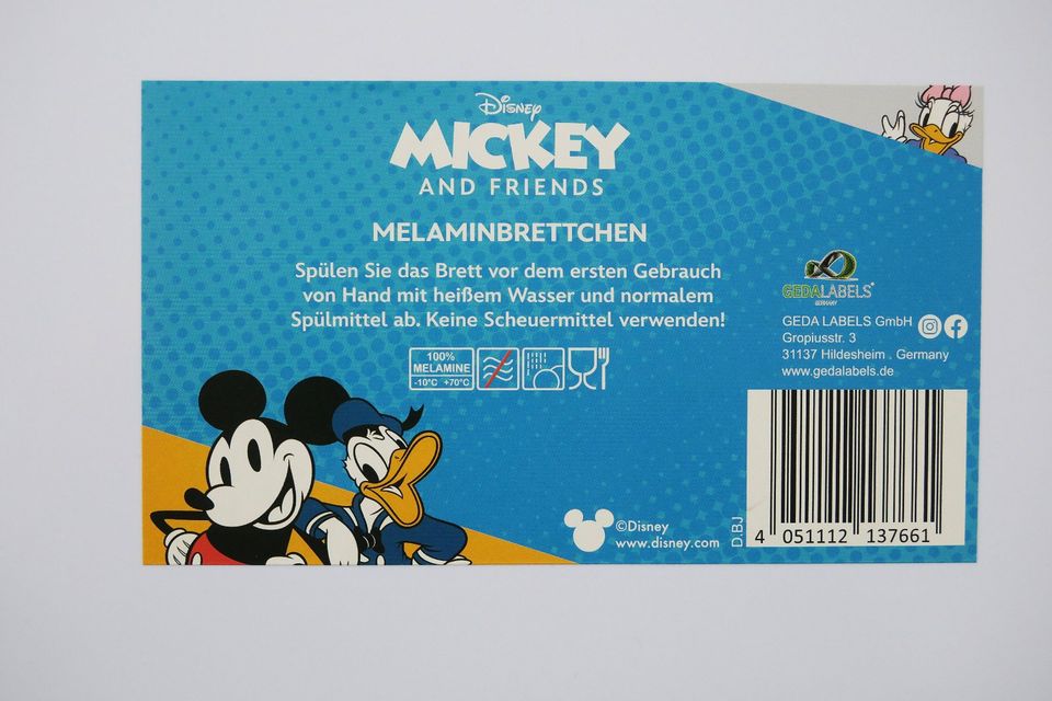 2x Disney Melaminbrettchen Mickey/Donald - Neu in Rheine