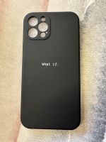 Schwarze Handyhülle „What if“ iPhone 12 Pro Neu Saarland - Wadgassen Vorschau