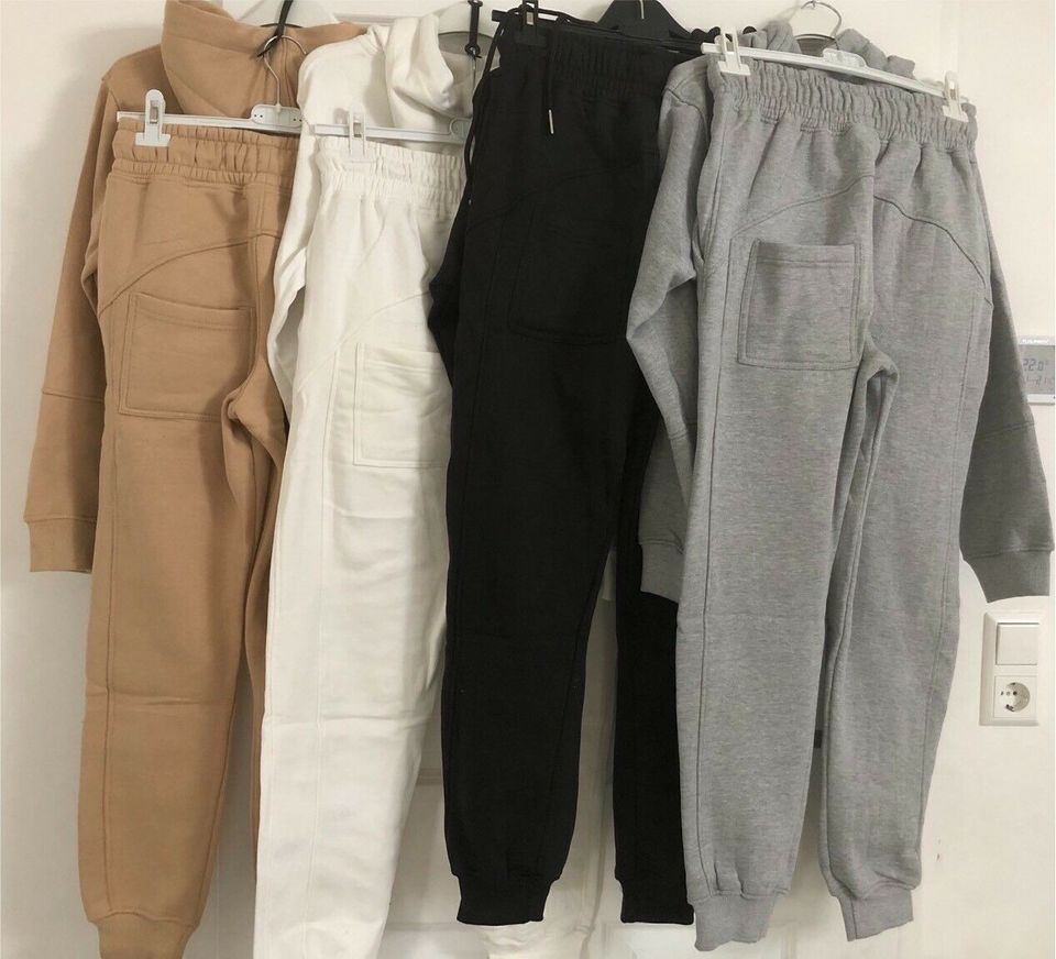 Neu Damen Jogginganzug set Sportanzug Freizeitanzug xs s m l grau in Mainz