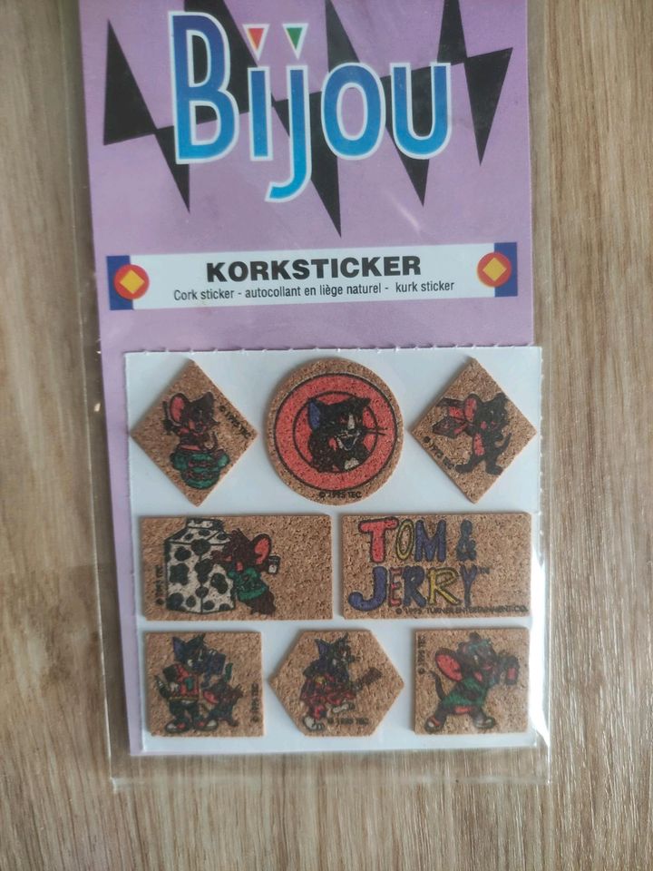 90er Sticker Kork verschiedene Motive Tom und Jerry, Goofy in Bad Lobenstein
