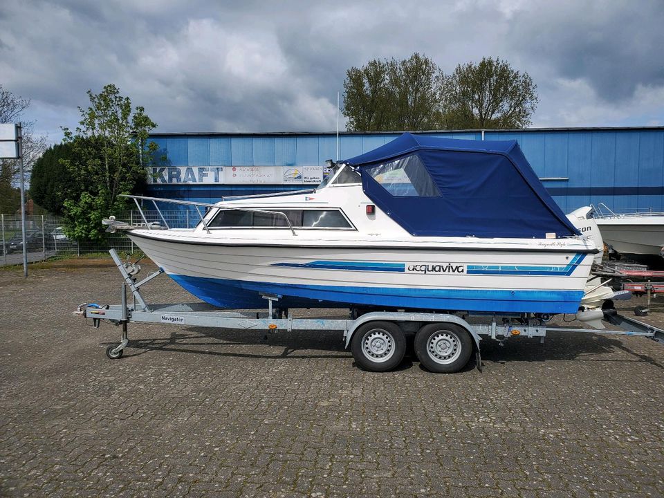 Acquaviva 590 140PS 4Takt EFI Angelboot Kajütboot Sportboot in Elmshorn