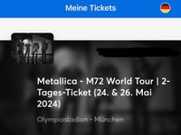 Metallicka 2-Tages-Tiket (24.05.24 + 26.05.24) in München Bayern - Vohenstrauß Vorschau