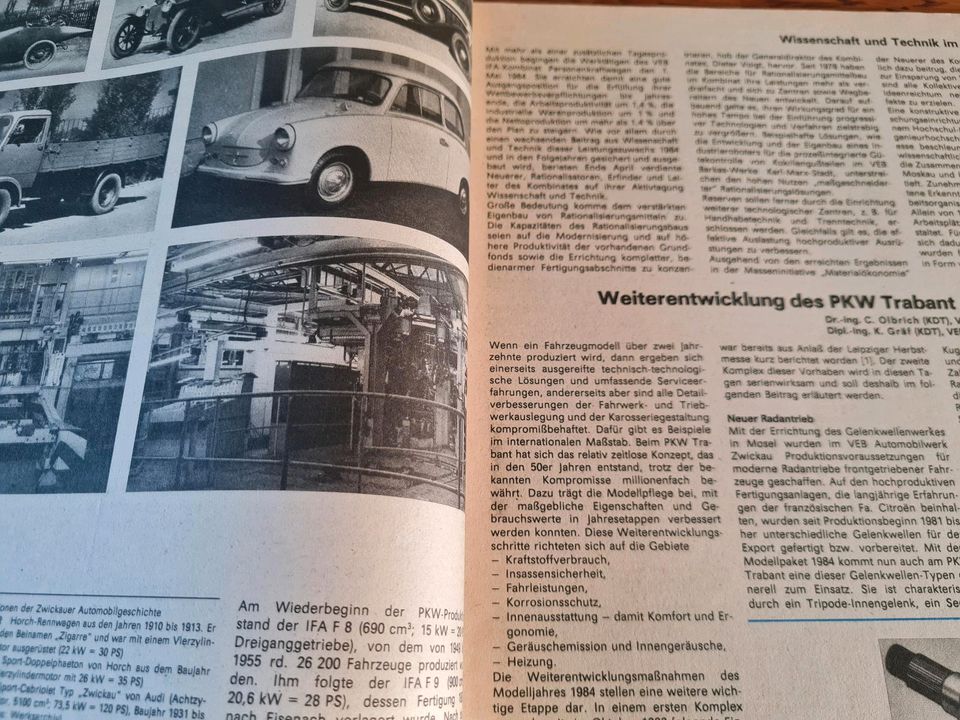 Trabant 1984 Zeitung KFT Top Bericht Weiterentwicklungen DDR IFA in Ravensburg
