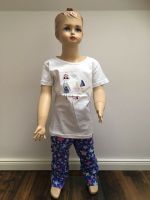 English Home Pyjama Set Kurzarm+Langer Hose Gr. 3-4/98-104 Weiß Kreis Pinneberg - Holm Vorschau