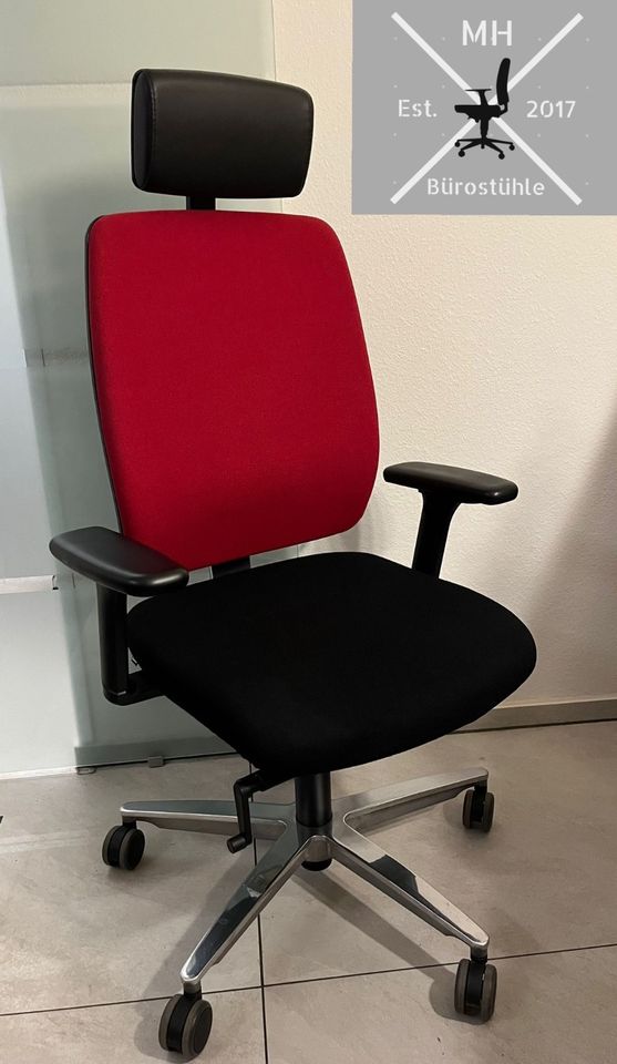 Sedus early bird eb-102 Bürostuhl mit Kopfstütze - rot/schwarz in Lüdenscheid