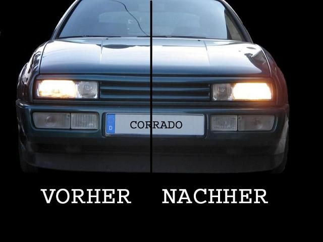 Corralight Lichtverbesserung für VW Corrado VR6 16V G60 2,0l in Teutschenthal