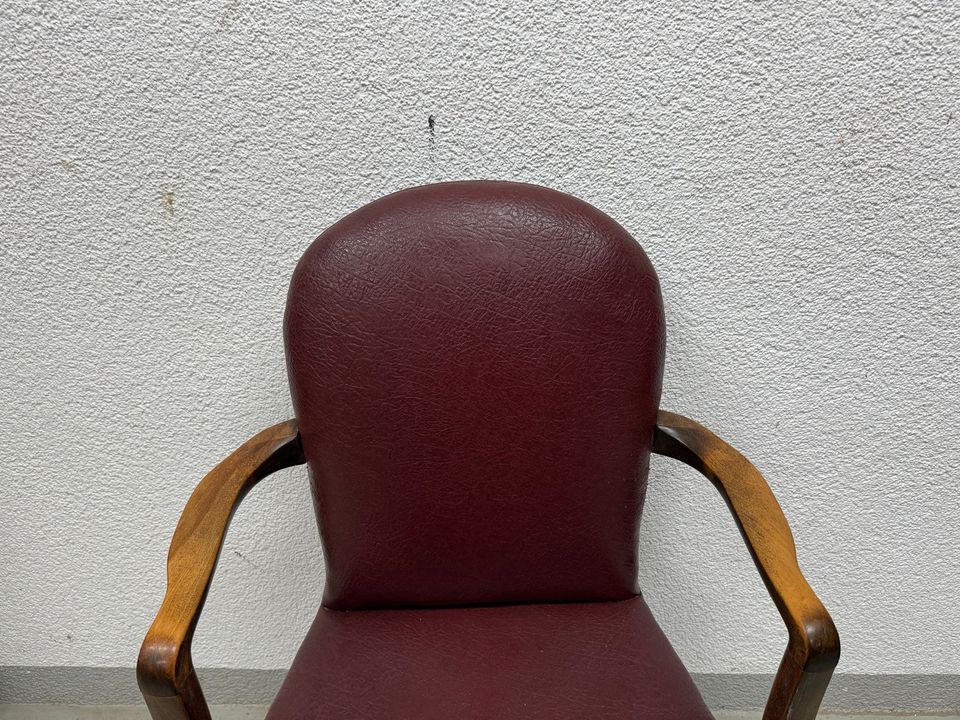 Antiker Schreibtisch Stuhl Gründerzeit Polsterstuhl Armlehnstuhl in Völklingen
