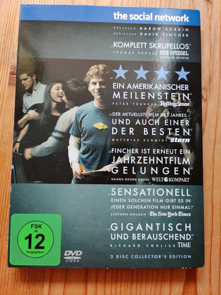 DVD Film The Social Network - Facebook Gründung in Dresden