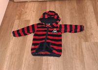 Jacke Fleecejacke von Lupilu - Schwarz Rot gestreift  Gr 86 92 Sachsen - Schönbach Vorschau