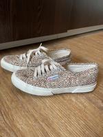 Sneaker / Stoffschuh / Bootsschuh Leo-Muster von Superga Gr. 39 Hessen - Bad Arolsen Vorschau