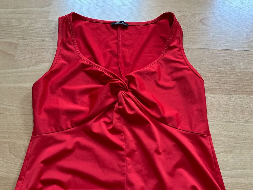 Schönes rotes Kleid von vivance • Größe:42 • Neu! in Großrosseln