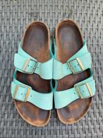 Birkenstock Arizona Gr. 40/schmal Leder türkis Altona - Hamburg Ottensen Vorschau