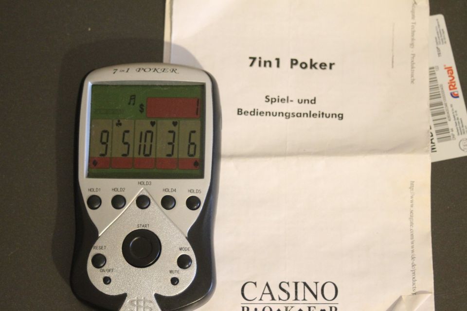 Casino Poker 7 in 1 Vintage Spielecomputer in Rosenheim