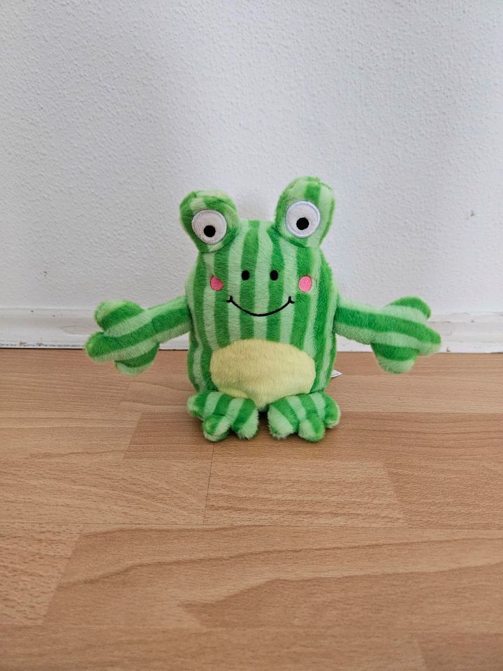 Frosch gestreift 18 cm Kuscheltier Plüschtier Stofftier in Sindelfingen