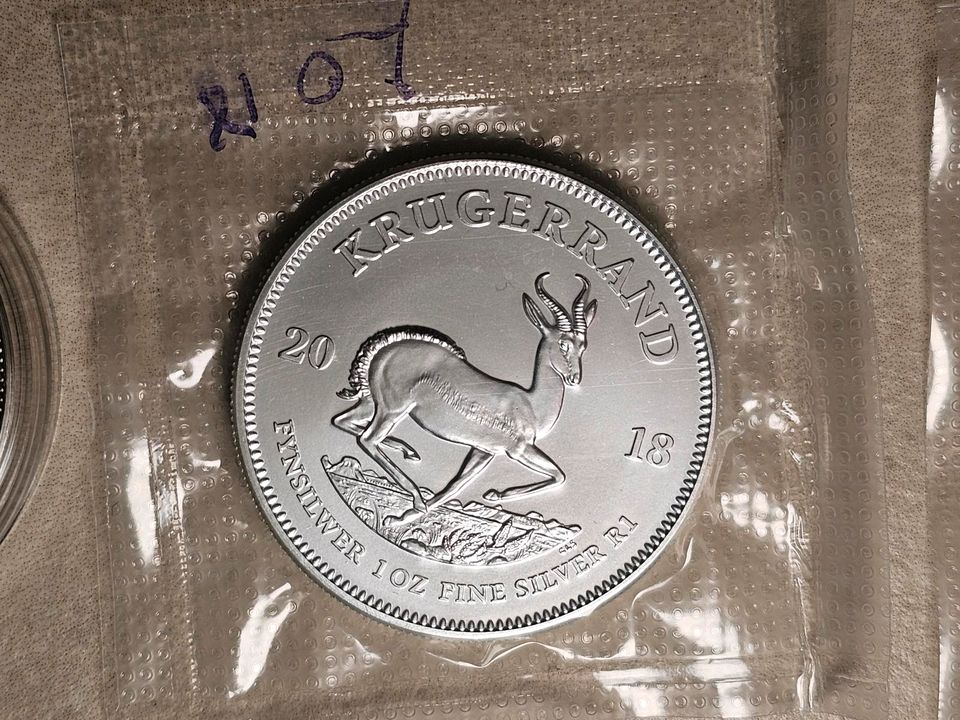 Krügerrand Silbermünzen 2017, 2018, 2019 3x 1 Oz Silber in Geretsried