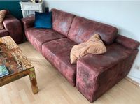 3 Sitzer Sofa Couch braun Wildlederoptik Berlin - Neukölln Vorschau