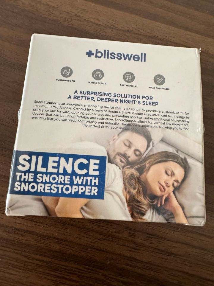 Blisswell stoppt Schnarchen / bessere Gesundheit /tieferer Schlaf in Köln