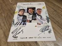 Autogramm DI RESTA  DUVAL  VANDOORNE WEC 2024 Peugeot Motorsport Sachsen - Chemnitz Vorschau