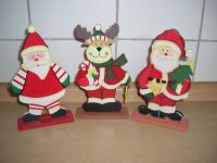 3 Figuren Holz Deko Weihnachten Elch und Weihnachtsmann Aachen - Aachen-Mitte Vorschau