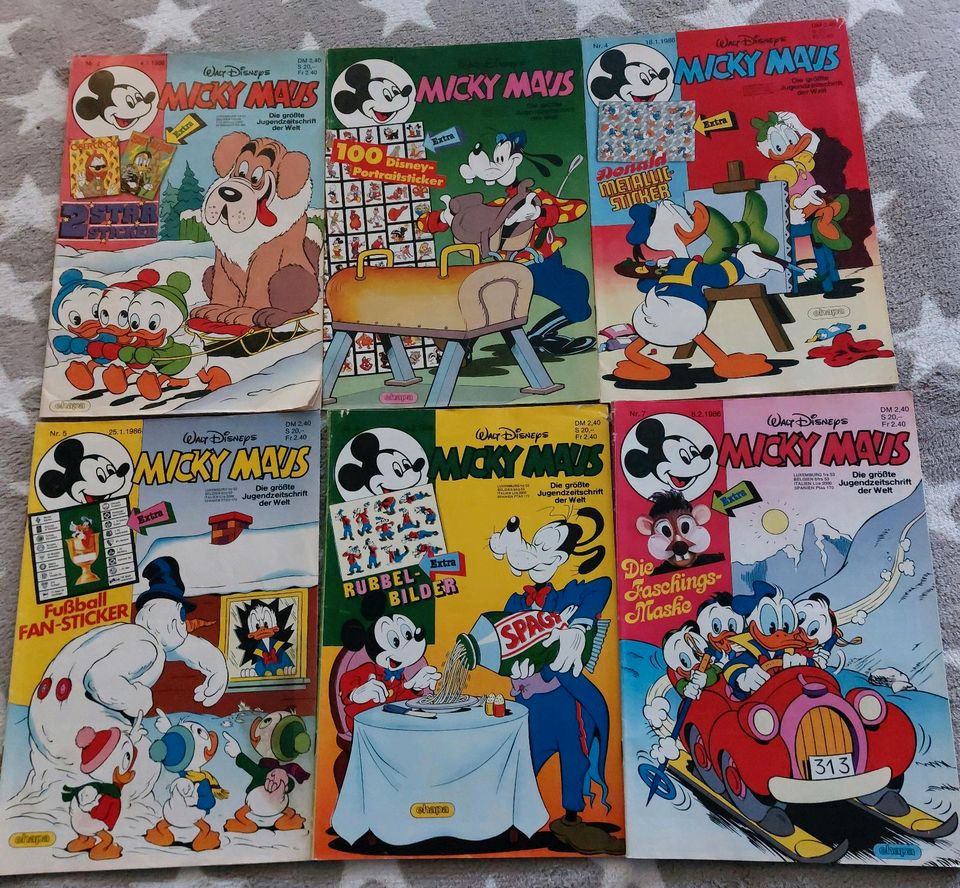 Micky Maus Comic Hefte 1986 ohne Beilagen in Essen