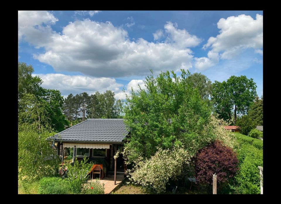 Garten auf Eigenland mit 40qm Bungalow in Brandenburg Oranienburg