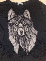 Schönes Jersey Shirt Schwarz. Einheitsgröße.Wolf Motiv. Wie Neu! Köln - Nippes Vorschau