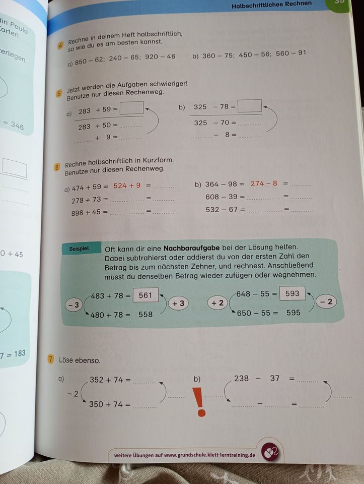 Mein großes Trainingsbuch Mathe 3. Klasse, Klett Verlag in Ansbach