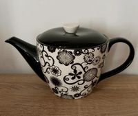 Teekanne Porzellan schwarz weiß ca. 1 Liter Sachsen - Taucha Vorschau