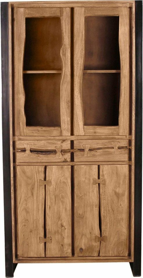 Vitrine-Schrank Highboard Massivholz Industrial statt 2637€ in Bremen