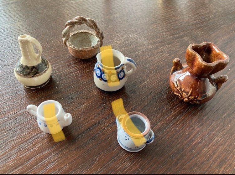 3 Kleine Vasen Miniatur Keramik Setzkasten Sammeln Vintage in Berlin