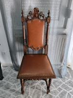 Sehr schönes Alte Stuhl aus Holz und Leder.  In guten Zustand.  M Baden-Württemberg - Schwäbisch Hall Vorschau