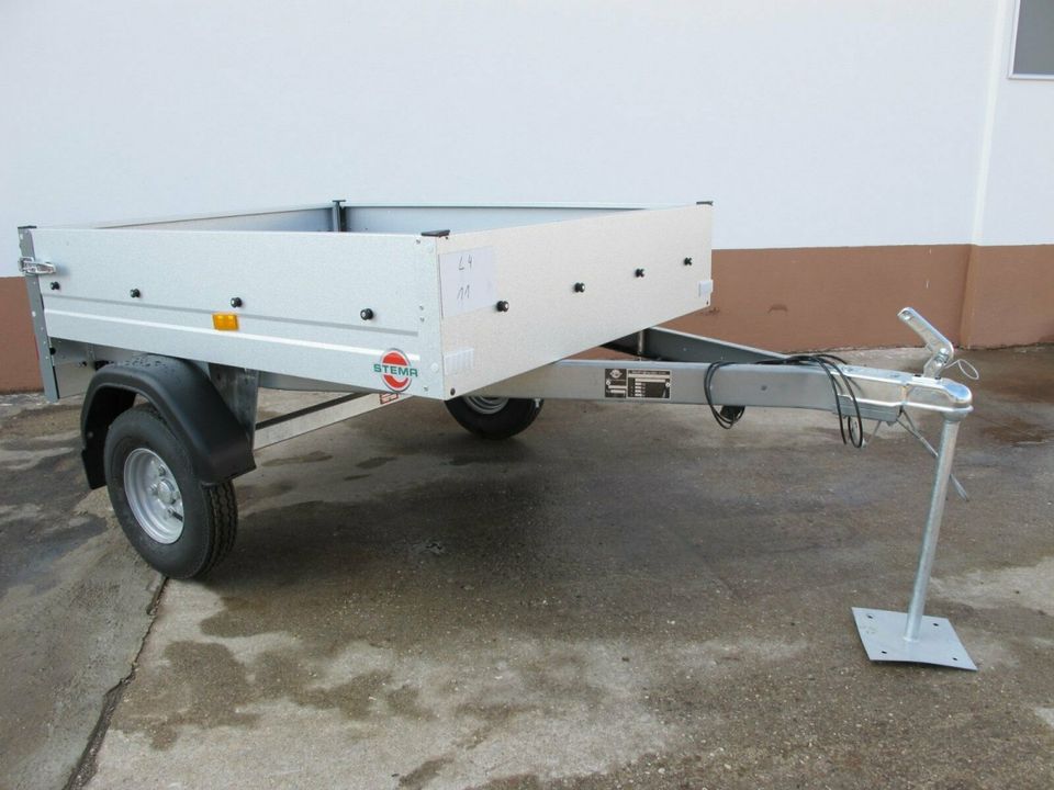 ❗❗❗SONDERPREIS ❗❗❗ STEMA Mini Kastenanhänger 22929 350kg 8"  Tieflader Quad Garten Jagd 134x108cm Camping Umzug Garten Transport Kaminholz Wohnungsauflösung Finanzierung in Leipzig