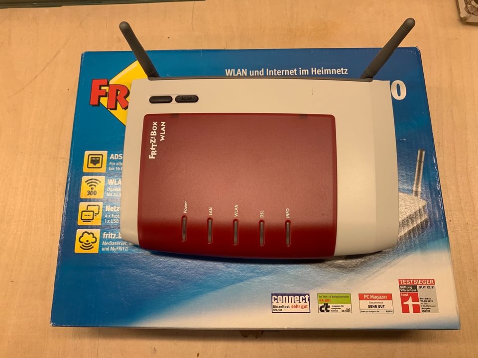 FritzBox 3270 WLan Heimnetzwerk DSL in Schwanstetten