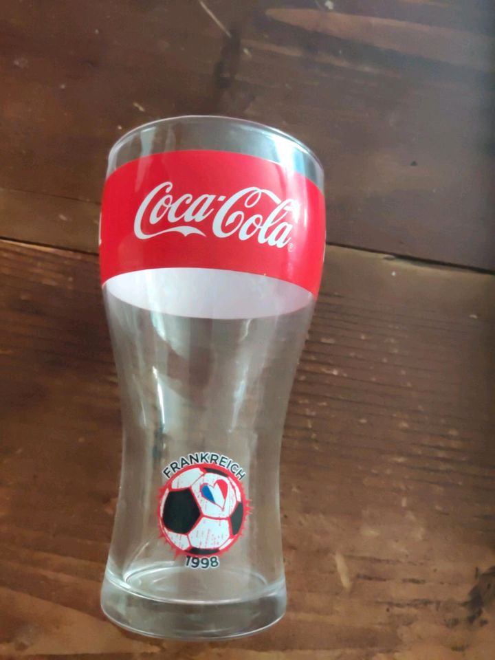 Coca Cola Weltmeisterglas Frankreich 1998 in Bad Kötzting