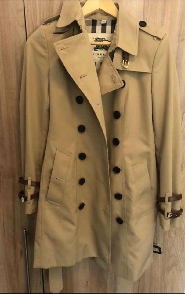 Burberry Queensborough Mid-length Trench Coat in Honey - wie neu in Trier