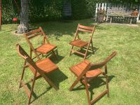 4 St Terrasse Klapp Stühle  aus Holz Niedersachsen - Schladen Vorschau