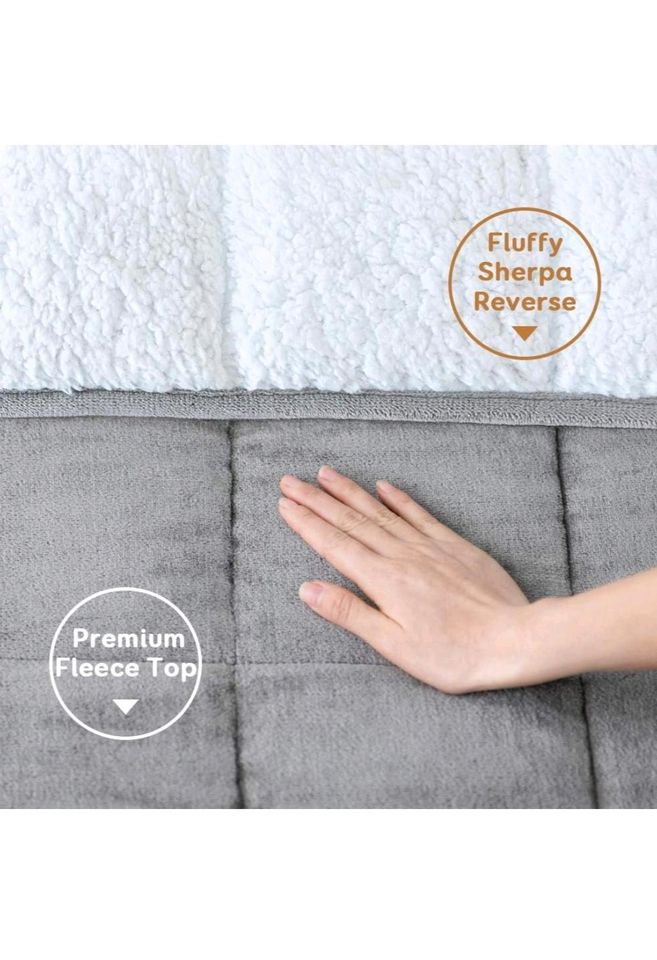 Sherpa gewichtete Decke, 6,8 kg, 150×200cm in Halle