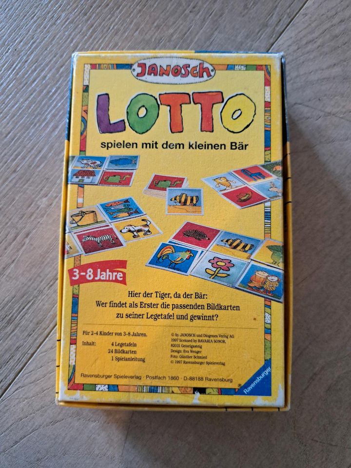 Janosch Lotto mit dem kleinen Bär Spiel in Erlangen