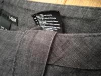 Leinen Hose grau schwarz 38 H&M. Weites Bein. Kaum getragen Hessen - Michelstadt Vorschau