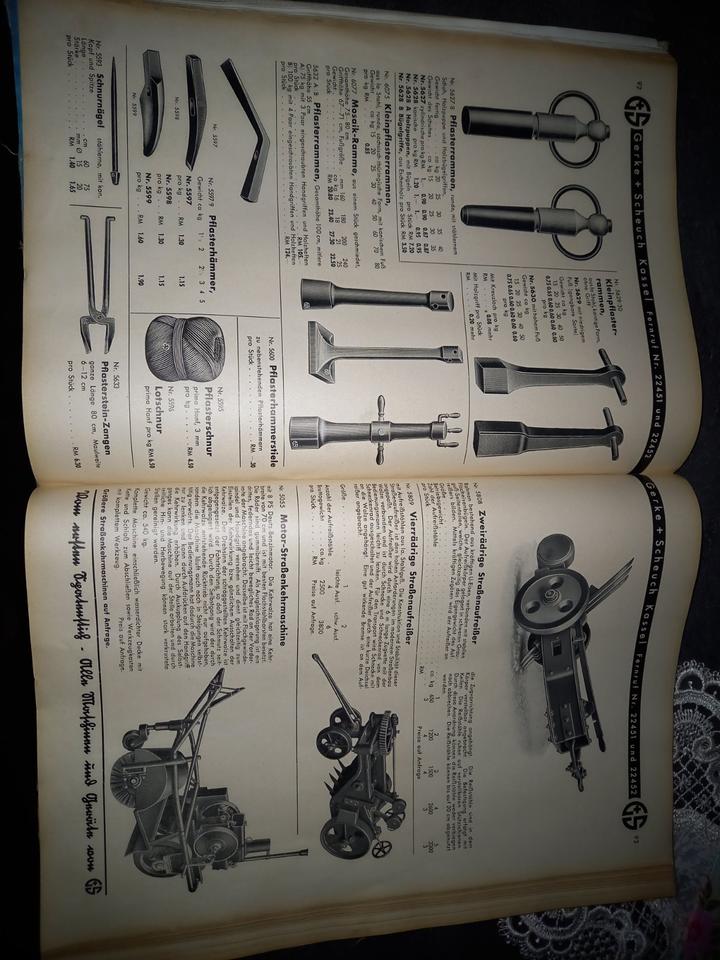 Alter Katalog Gerke + Scheuch Kassel Werkzeuge und Maschinen in Zeitz