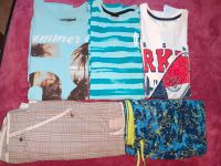 PAKET 5 Teile 158/164 3Shirts Shorts 2 kurze Hosen T Shirts Hosen Brandenburg - Ketzin/Havel Vorschau