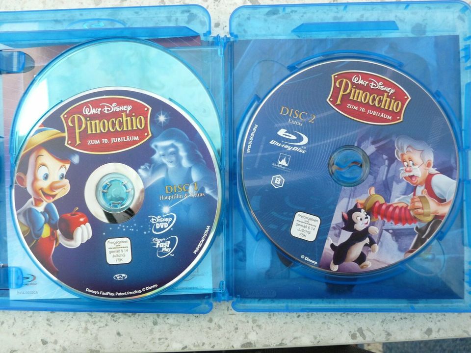 Blu-ray + DVD  Edition Disney Pinocchio 2 Disc Set in Pappschuber in Elmshorn